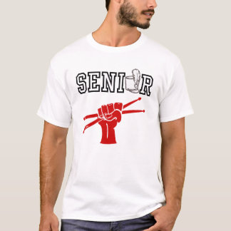 Senior Marching Band with Red Drum Sticks T-Shirt