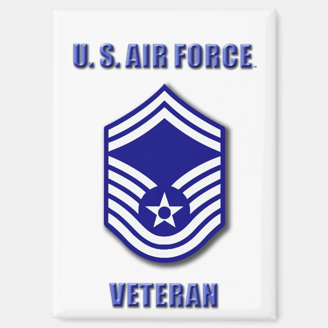 Senior Master Sergeant USAF Magnet (Front)