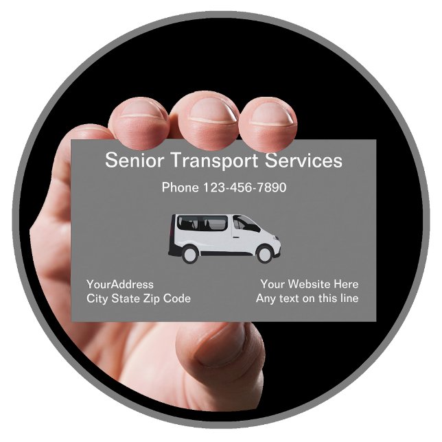 Senior Medical Transport Business Card (Creator Uploaded)