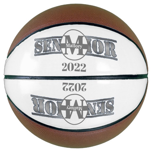 Senior Memorabilia Personalised Basketball (Front)
