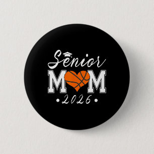 Senior Mom 2026 Cl Of 2026 Sketll Graduate Mother 6 Cm Round Badge