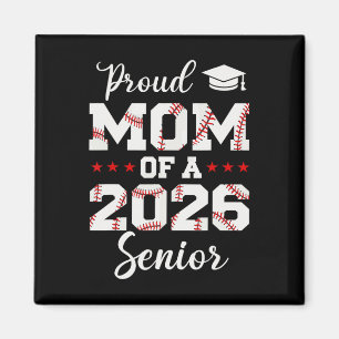 Senior Mom Cl Of 2026 Cute Sell Player Graduation  Magnet