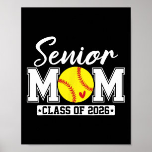 Senior Mom Cl Of 2026 Softll Mom Graduation Poster