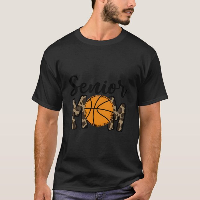 Senior Mom Class Of 2023 Basketball Graduation Mom T-Shirt (Front)