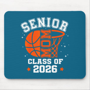 Senior mom class of 2026 basketball graduation mouse pad