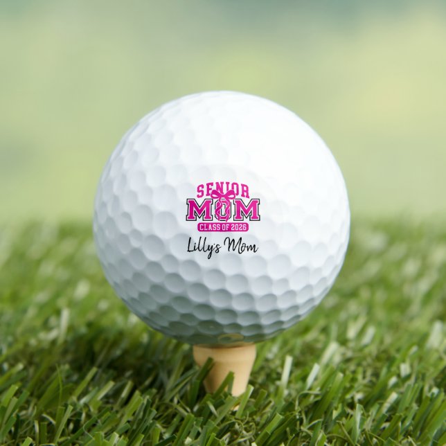 Senior Mom Class of 2026 Golf Balls (Insitu Tee)