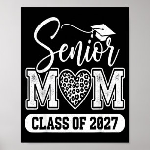 Senior mom class of 2027 senior mama 2027 poster
