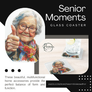 Senior Moments Glass Coaster