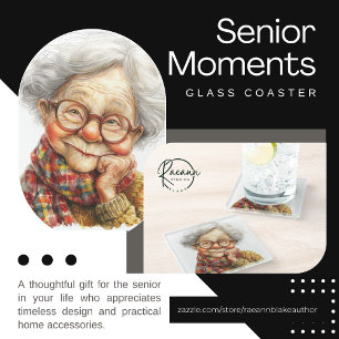 Senior Moments Glass Coaster