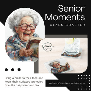 Senior Moments Glass Coaster