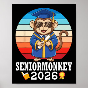 Senior Monkey 2026 Cl Of Graduation Day With Diplo Poster