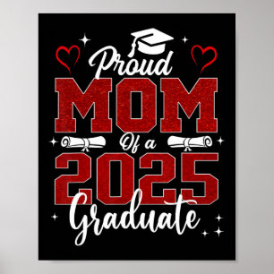 Senior Mum 2025 Graduation Proud Mum Of A 2025 Gra Poster