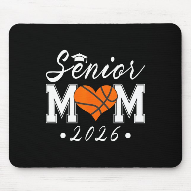 Senior Mum 2026 Cl Of 2026 Sketll Graduate Mother  Mouse Pad (Front)