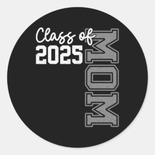 Senior Mum 25 Cl Of 2025 Graduation For Women Moth Classic Round Sticker