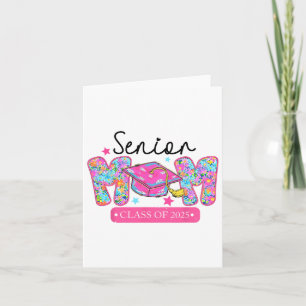 Senior Mum Cl Of 2025 Coquette Bow Graduation Card