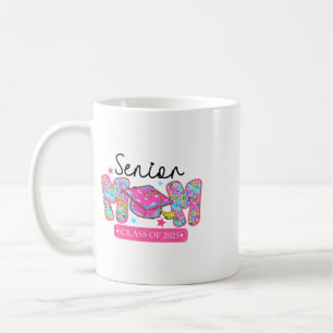 Senior Mum Cl Of 2025 Coquette Bow Graduation Coffee Mug