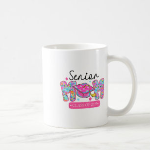 Senior Mum Cl Of 2025 Coquette Bow Graduation Coffee Mug