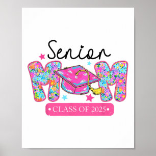 Senior Mum Cl Of 2025 Coquette Bow Graduation Poster