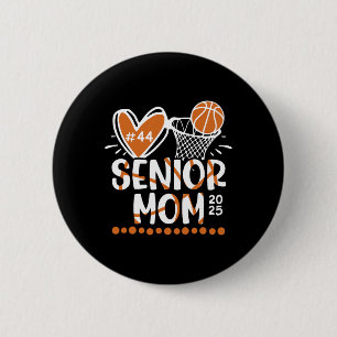 Senior Mum Cl Of 2025 Custom Sketll Player Number 6 Cm Round Badge