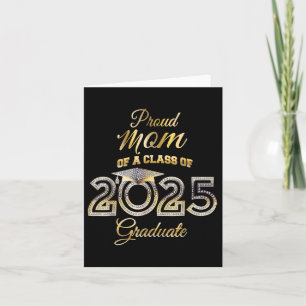 Senior Mum Cl Of 2025 Proud Mum Of Graduate Heart  Card