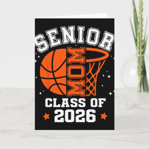Senior Mum Cl Of 2026 Basketball Graduation  Card