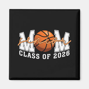 Senior Mum Cl Of 2026 Basketball Heart Graduate Mo Magnet