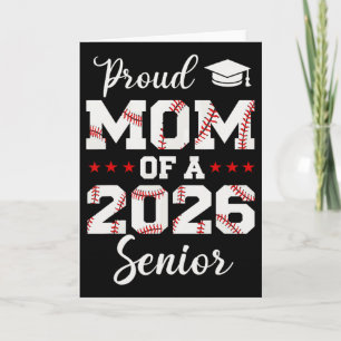 Senior Mum Cl Of 2026 Cute Sell Player Graduation Card