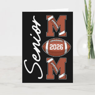Senior Mum Cl Of 2026 Graduation 26 Proud Football Card