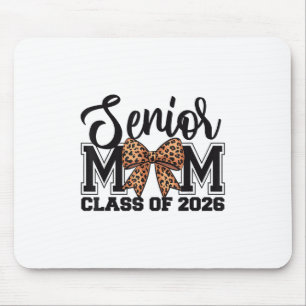 Senior Mum Cl Of 2026 Graduation Leopard Coquette Mouse Pad