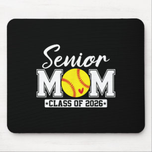 Senior Mum Cl Of 2026 Softball Mum Graduation Mouse Pad