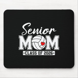 Senior Mum Cl Of 2026 Volleyball Mum Graduation  Mouse Pad