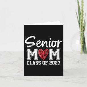 Senior Mum Cl Of 2027 Graduation Proud Mum Of Grad Card