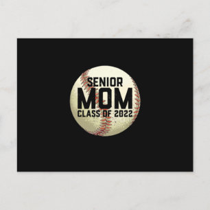 Senior Mum Class of 2022 Baseball Mum Announcement Postcard