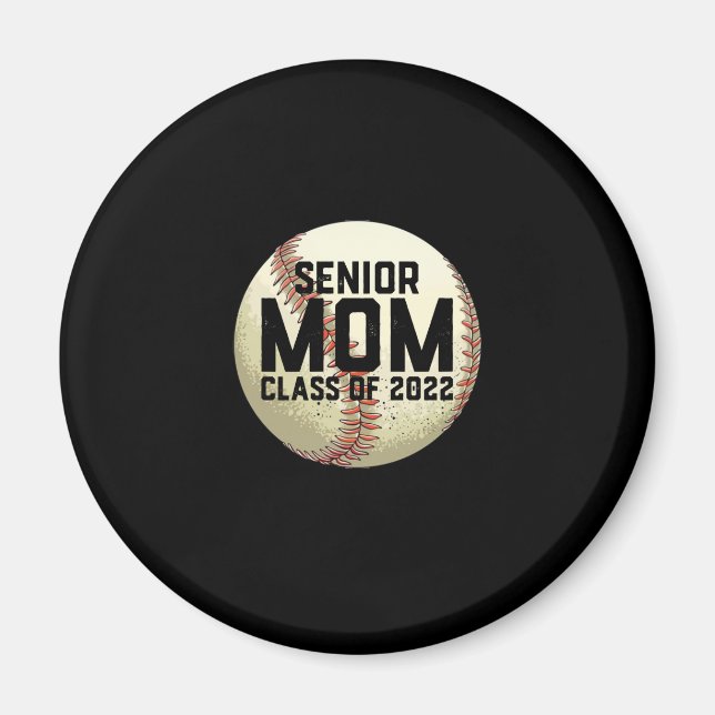 Senior Mum Class of 2022 Baseball Mum Magnet (Front)