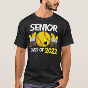 Senior Mum Class Of 2022 Softball Mama Graduation T-Shirt