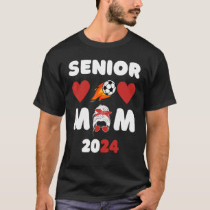 Senior Mum Class Of 2024 Soccer Mum Graduation 3 T-Shirt