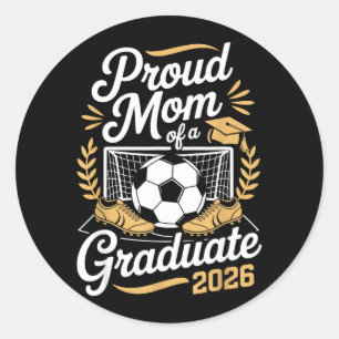 Senior Mum Class of 2026 Back to School Graduation Classic Round Sticker