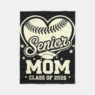 Senior mum class of 2026 cute basketball mum fleece blanket
