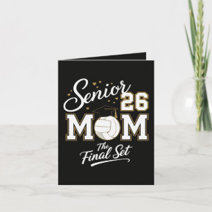 Senior Mum Class of 2026 Volleyball Holiday Card
