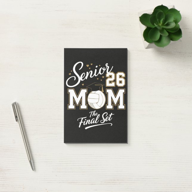 Senior Mum Class of 2026 Volleyball Post-it Notes (Office)
