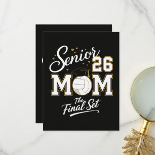 Senior Mum Class of 2026 Volleyball Thank You Card