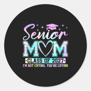 Senior mum class of 2027 senior mama 2027 classic round sticker