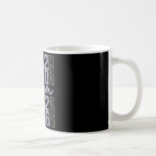 Senior Mum Floral Cl Of 2026 High School College G Coffee Mug