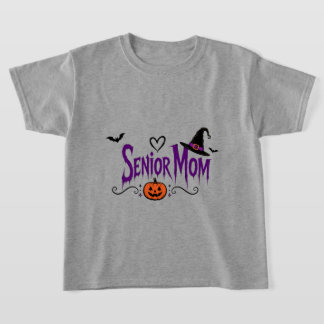 Senior Mum, Funny Halloween Mum,Spooky Pumpkin Mum T-Shirt