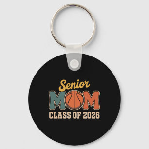Senior Mum Sketll Cl Of 2026 Retro Ck To School Key Ring