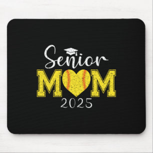 Senior Mum Softll 2025 Cl Of 2025 Graduation Mouse Pad