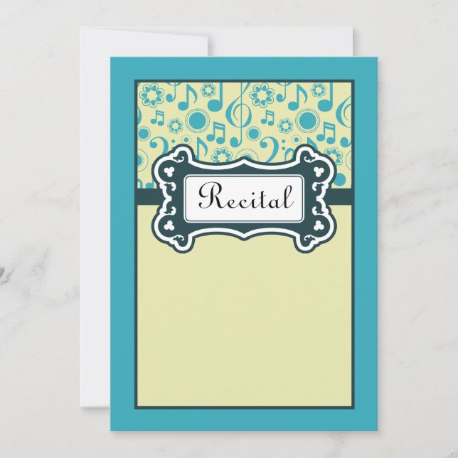 Senior Music Recital Invitation (Front)