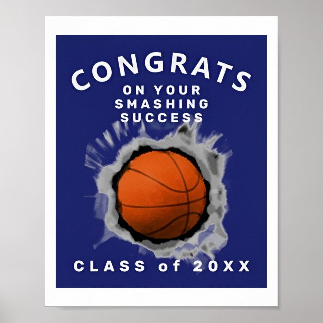 Senior Night Basketball Class Of 2022 Poster (Front)