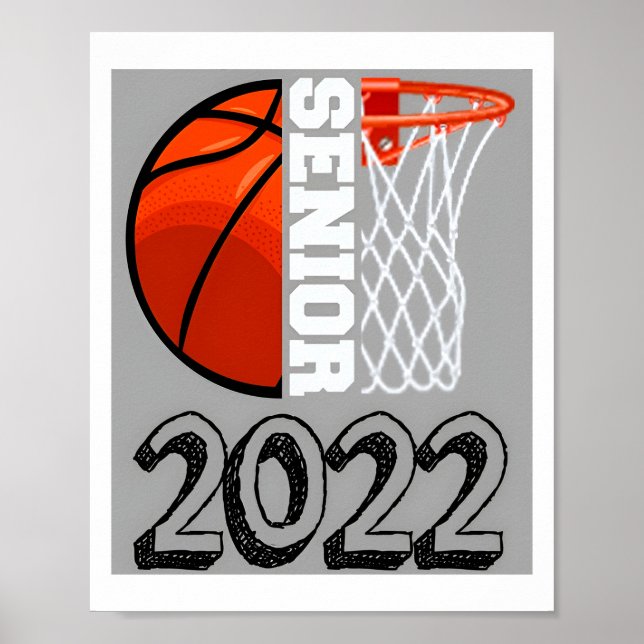 Senior Night Basketball Senior 2022 Poster (Front)