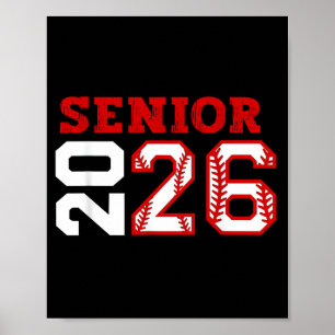 Senior night class of 2026 baseball seniors poster